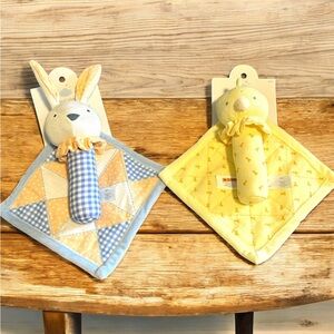 Cloud Island 2 Sets Sensory Toys for Newborns & Infants Blue/Yellow